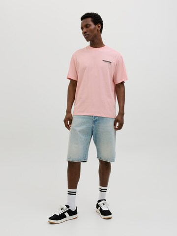 JACK & JONES Majica 'JORFOLD' | roza barva
