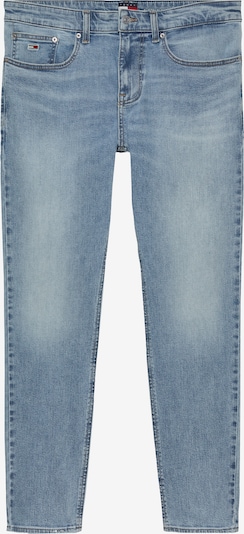 Tommy Jeans Džinsi 'AUSTIN', krāsa - zils džinss / brūns, Preces skats