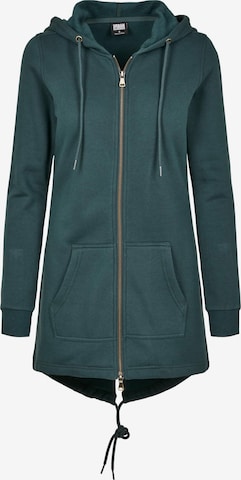 Urban Classics Sweatjacke in Grün: predná strana