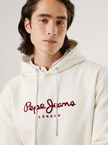 Sweat-shirt 'Macbeth Plain' Pepe Jeans en blanc
