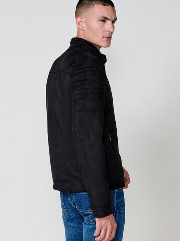 KOROSHI Kunstlederjacke in Schwarz
