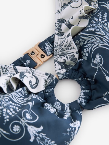 LAURA ASHLEY Bustier Bikinitop in Blauw