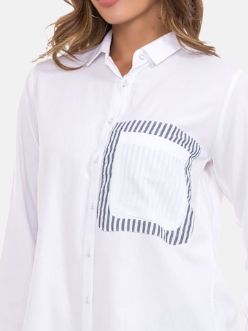 CIPO & BAXX Blouse 'WH128' in Wit