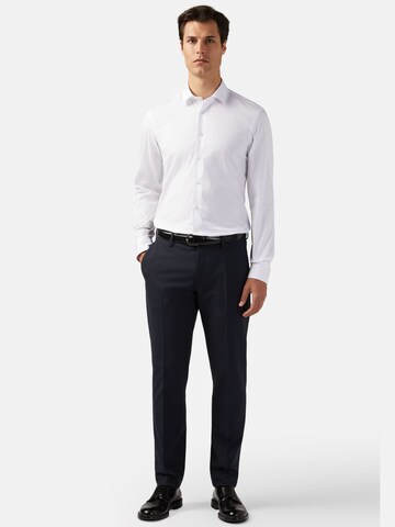 Boggi Milano Regular Trousers with creases in Blue