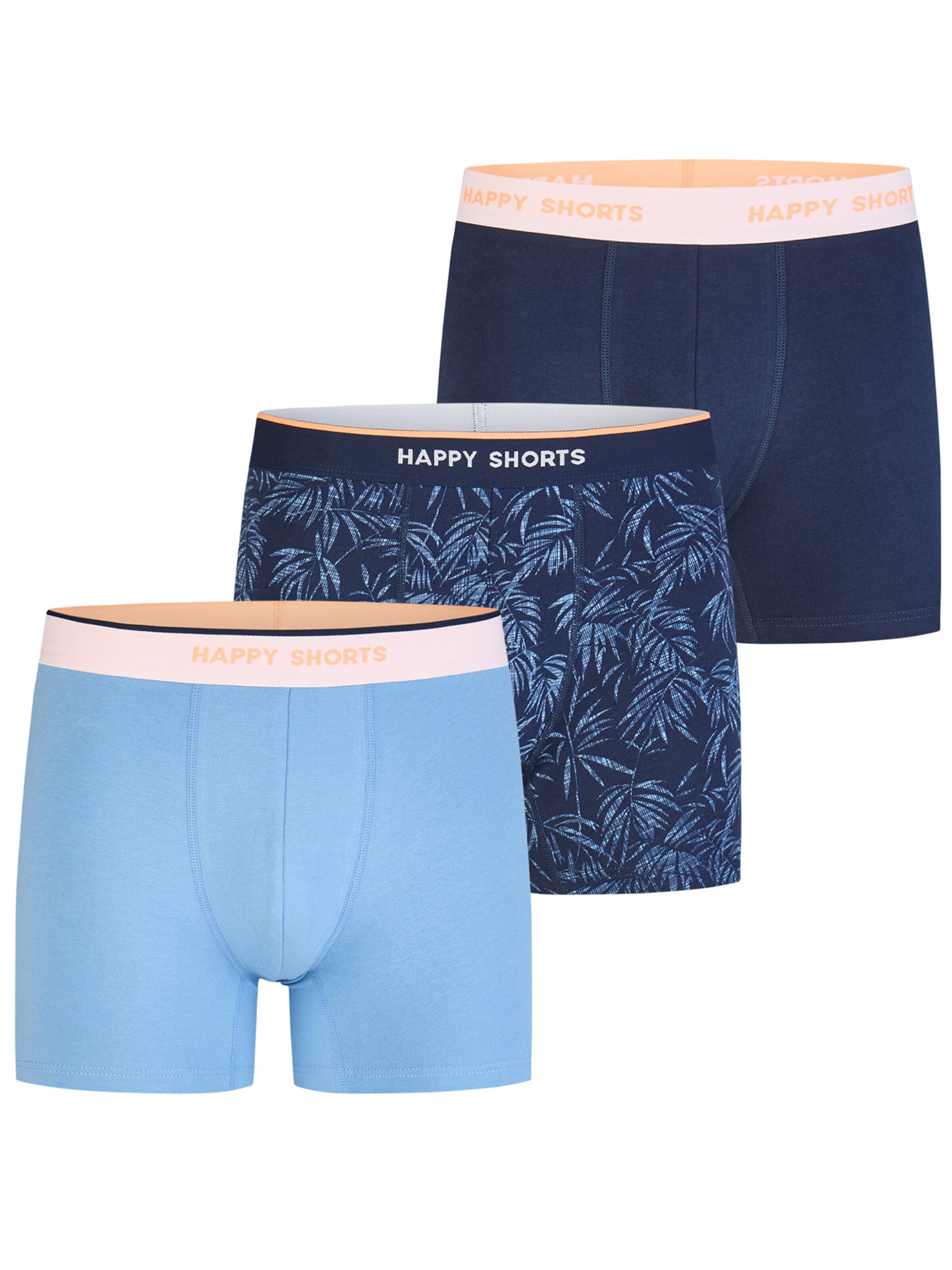 Happy Shorts Boxer shorts ' Jersey ' in Blue: front