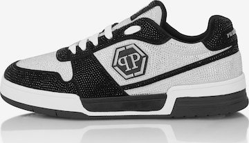 Baskets basses Philipp Plein en noir : devant