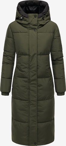 NAVAHOO Mantel 'Taublüte XIV' in Grün: Vorderseite