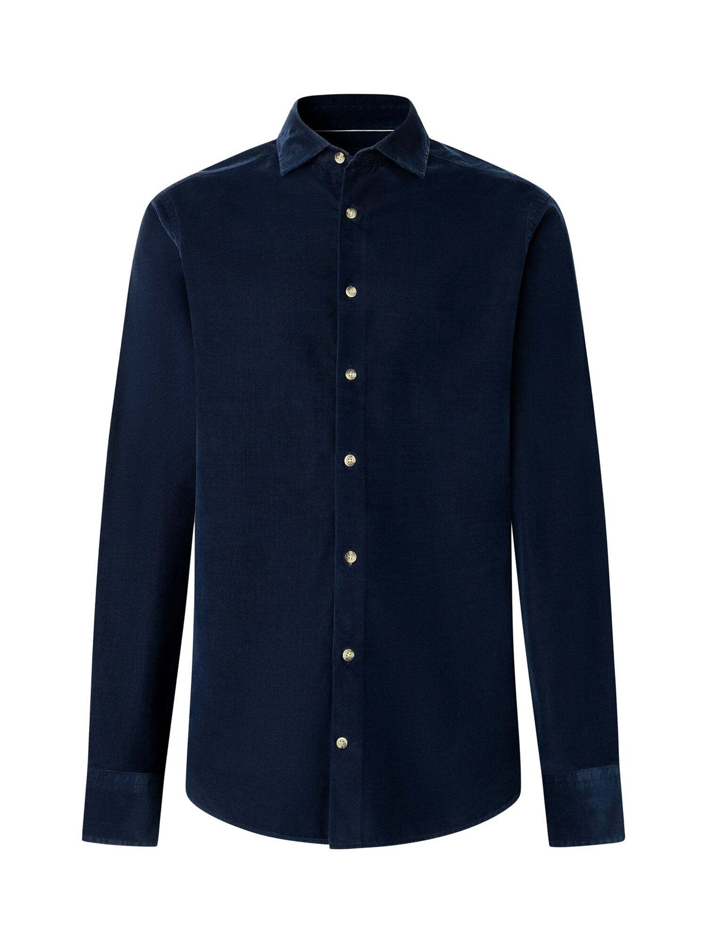 Hackett London Hemd in Blau: Vorderseite
