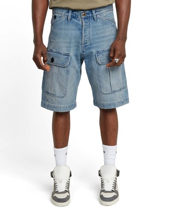 Loosefit Jeans cargo G-STAR en bleu : devant