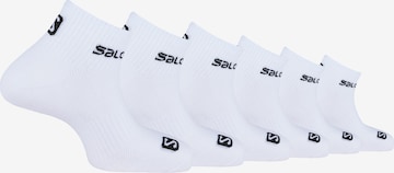 SALOMON Athletic Socks 'Active' in White: front