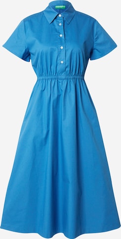 UNITED COLORS OF BENETTON Платье-рубашка в Синий: спереди