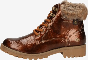 Dockers by Gerli Lace-Up Ankle Boots in Brown