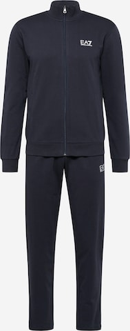 EA7 Emporio Armani Joggingpak 'Tuta' in Blauw: voorkant