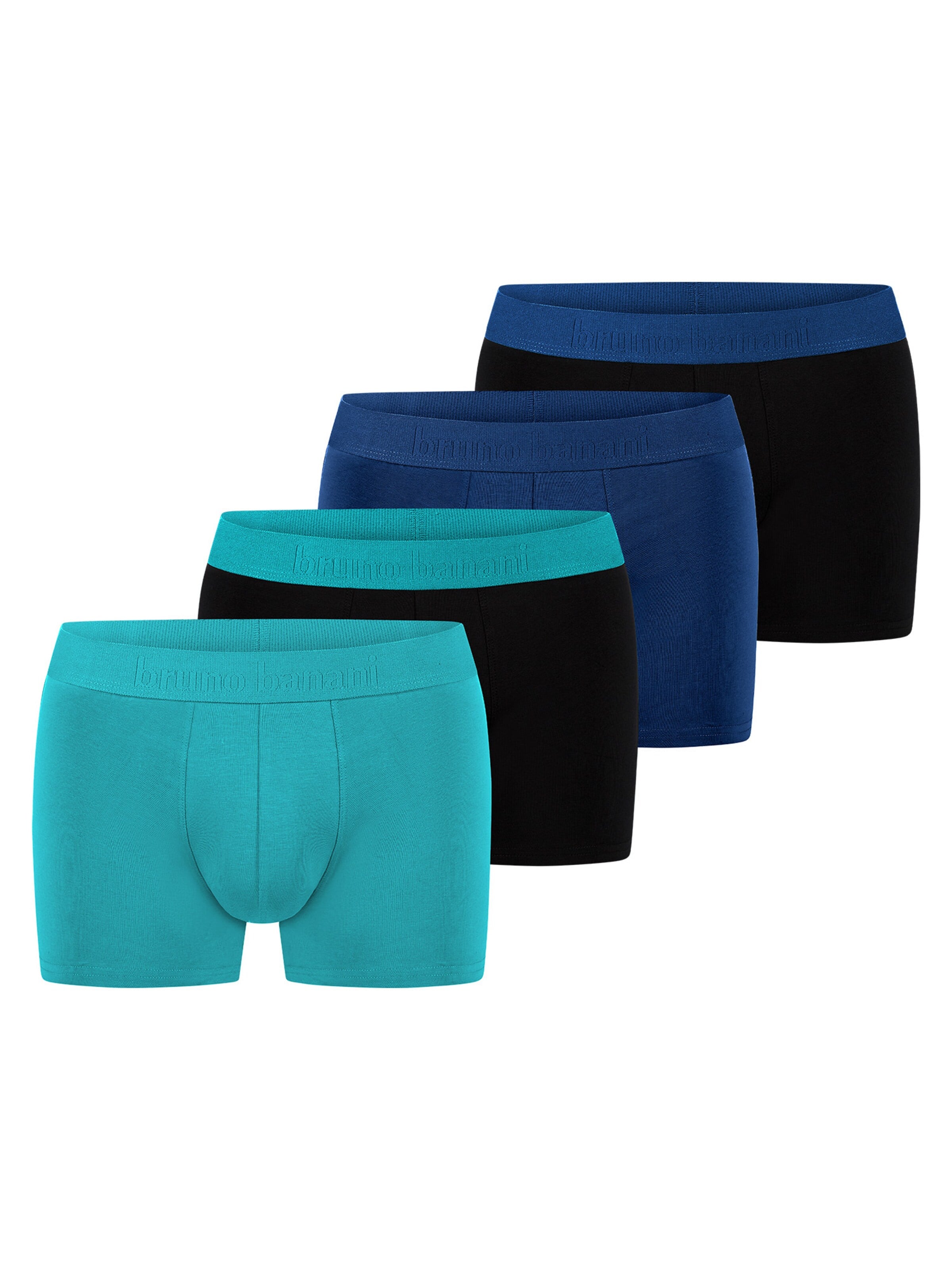 Bruno Banani Boxershorts 'Flowing'‌‌‌‌‌‌‌ in Blau: Vorderseite