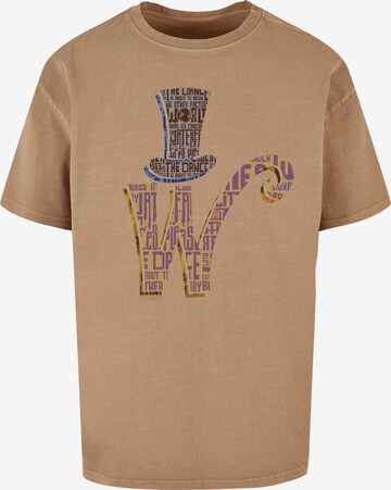 Maglietta ' Willy Wonka' di ABSOLUTE CULT in beige: frontale