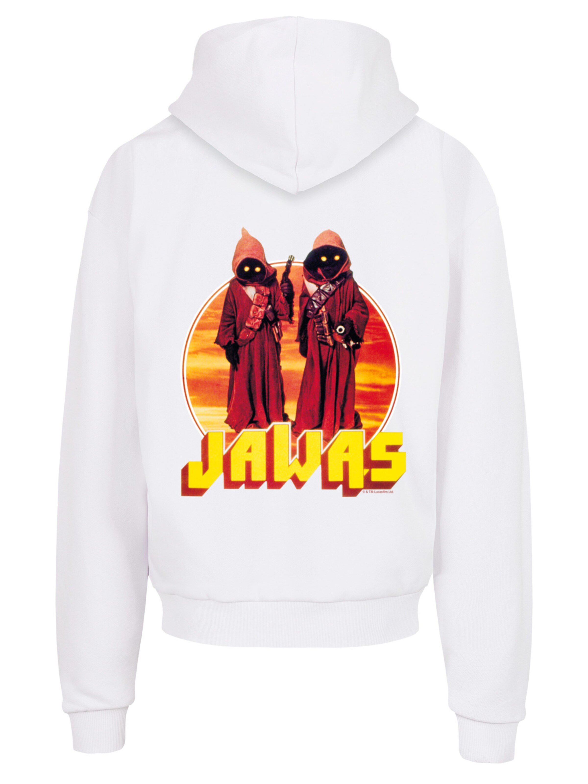 Sweat-shirt 'Star Wars A New Hope Jawas' F4NT4STIC en blanc : devant