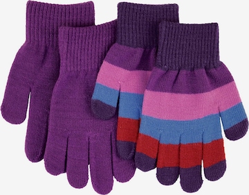 Villervalla Gloves in Purple: front