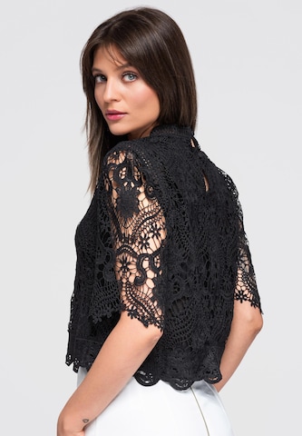 Ombre Bluse in Schwarz