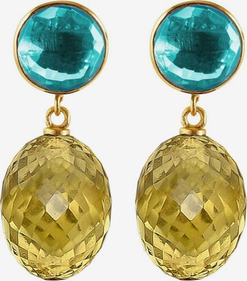 Gemshine Earrings in Gold: front