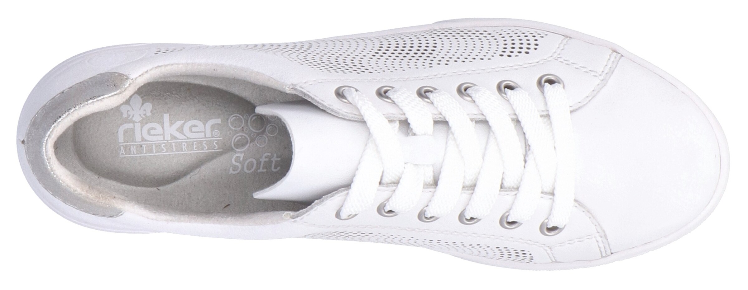 Baskets basses Rieker en blanc