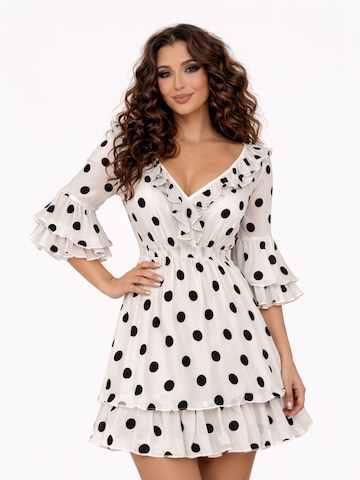 Elena Athanasiadou Cocktailjurk 'Dress Polka Grace' in Wit