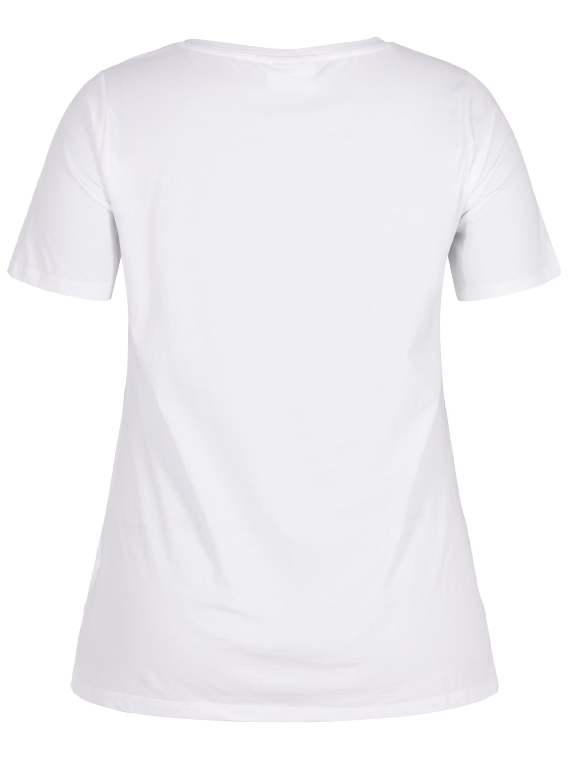 T-shirt Zizzi en blanc