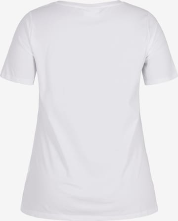 T-shirt Zizzi en blanc