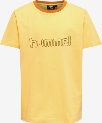 Hummel Shirt in Geel: voorkant