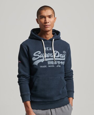 Sweat-shirt 'Vintage' Superdry en bleu : devant