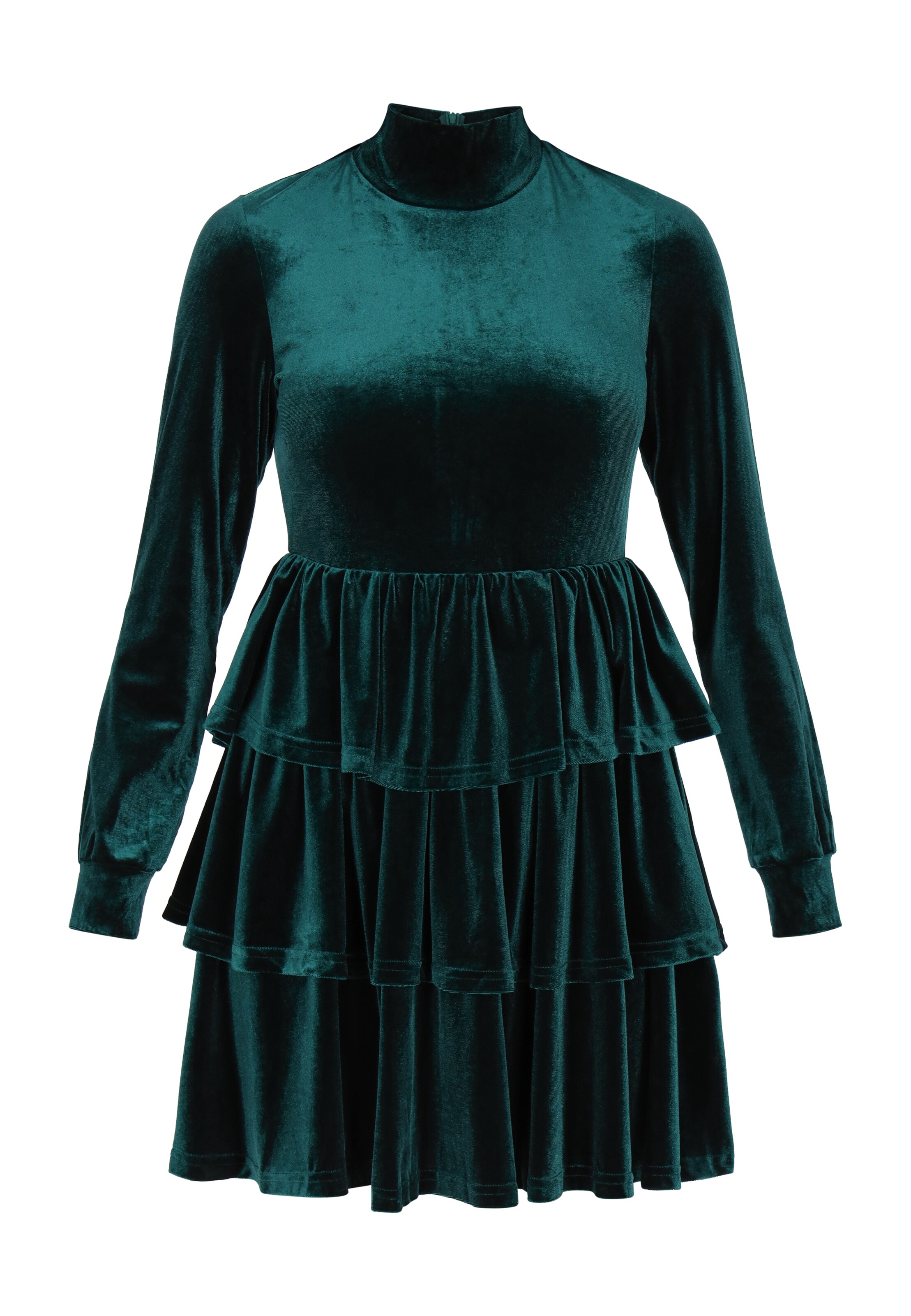 Robe de cocktail faina en vert : devant