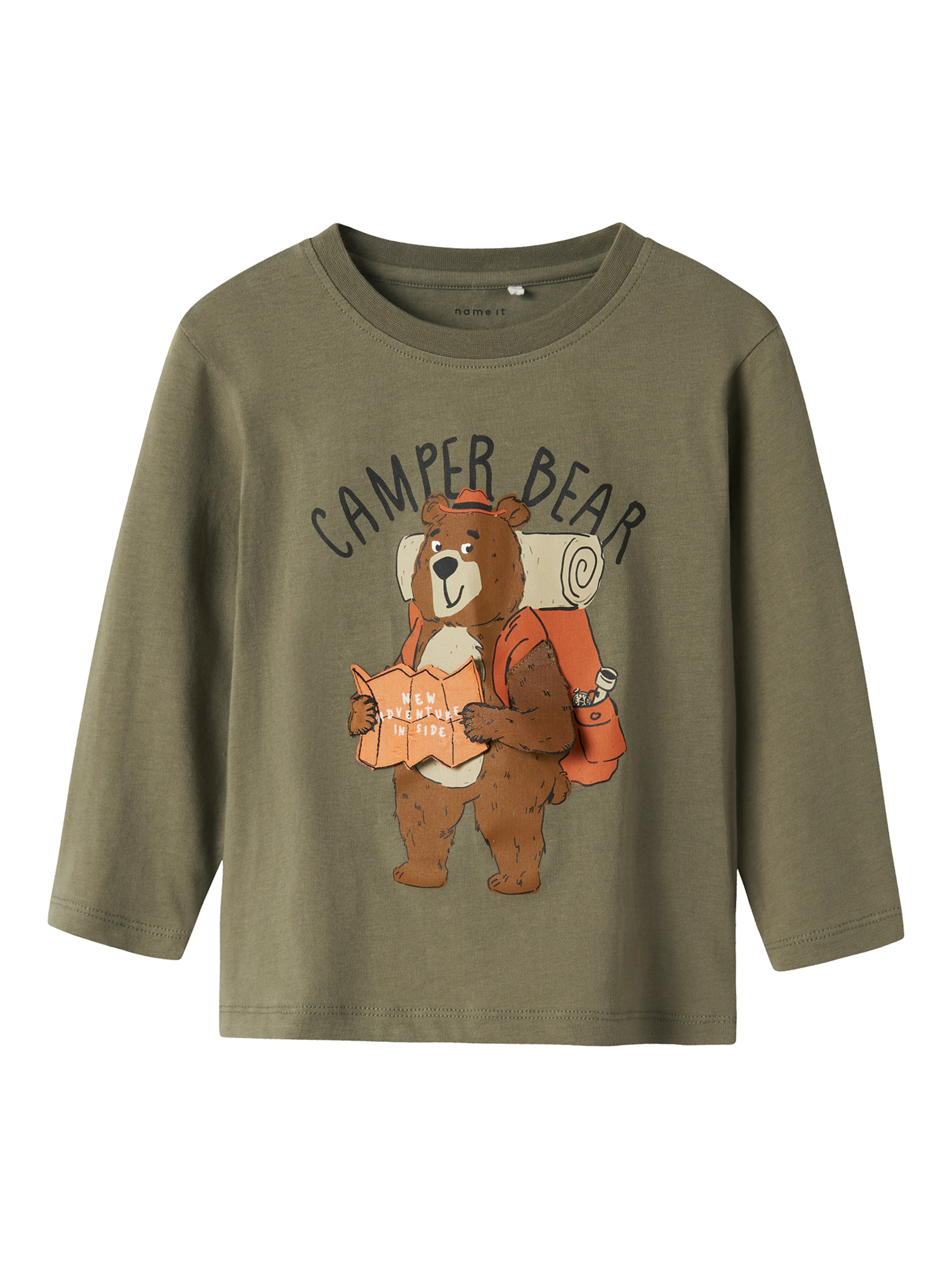 NAME IT Shirt 'NMMOLEN' in Green: front