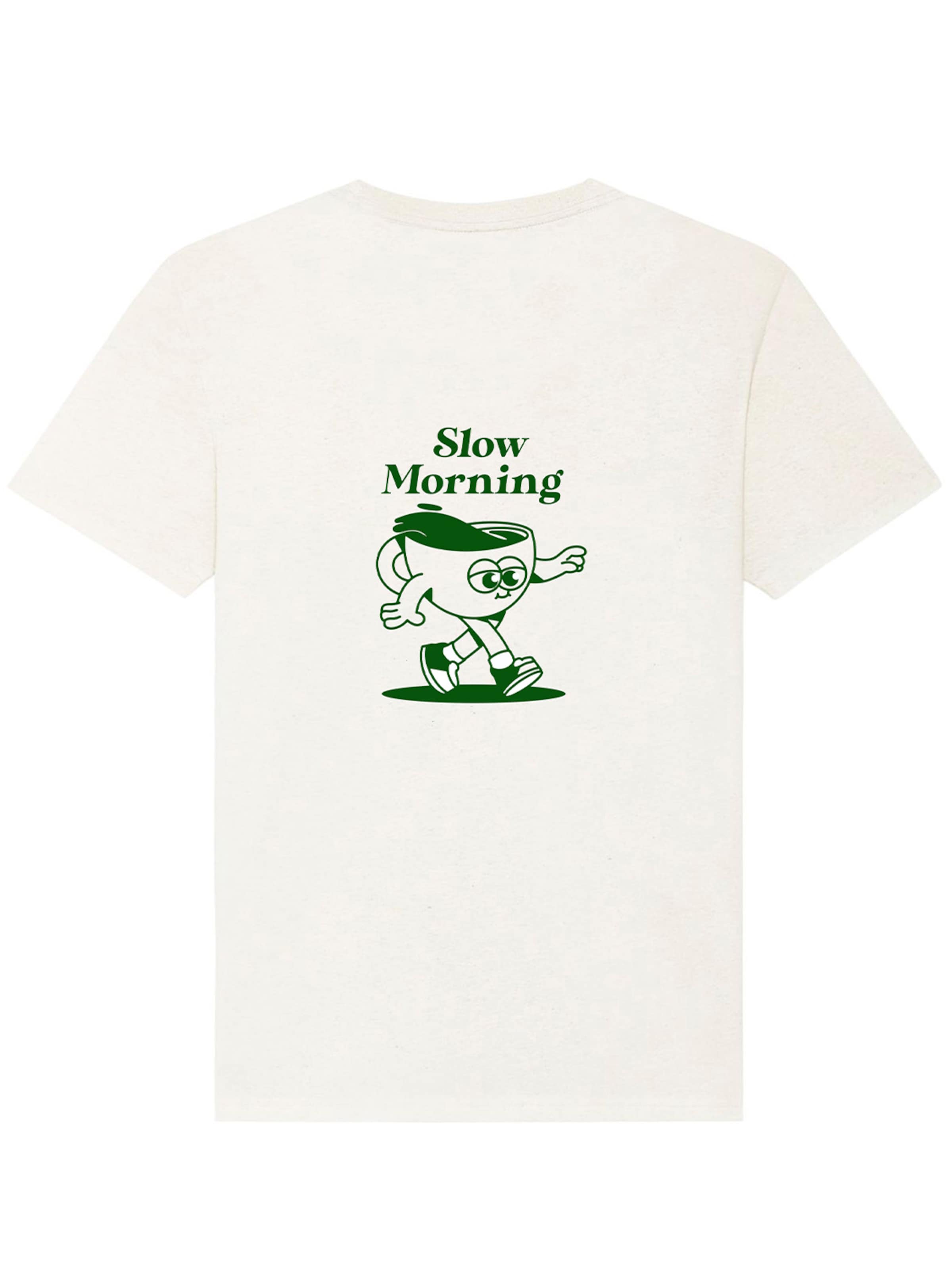 Kultgut Shirt 'Slow Morning' in White: front