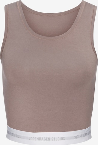 Copenhagen Studios Топ в Коричневый: спереди