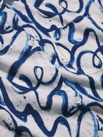 Seasalt Cornwall Blouse 'Teasel Head' in Blauw