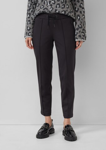 Coupe slim Pantalon s.Oliver en noir : devant