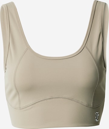 Juicy Couture Sport Bustier Sports-BH 'LAZLO' i grå: forside