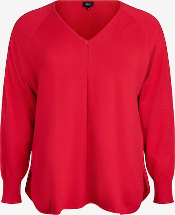 raudona Zizzi Megztinis 'Caella': priekis