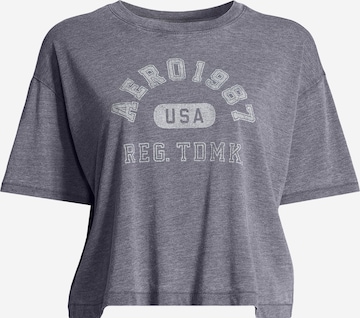 T-shirt AÉROPOSTALE en gris : devant