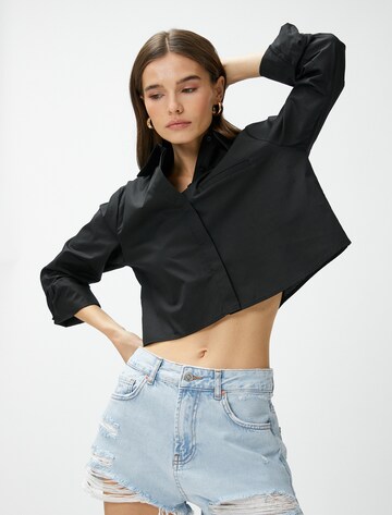 Koton Bluse in Schwarz