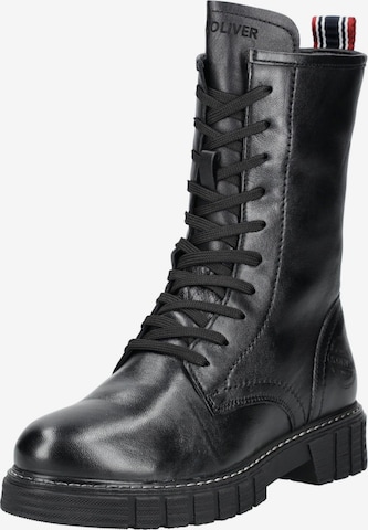 Bottines à lacets s.Oliver en noir : devant