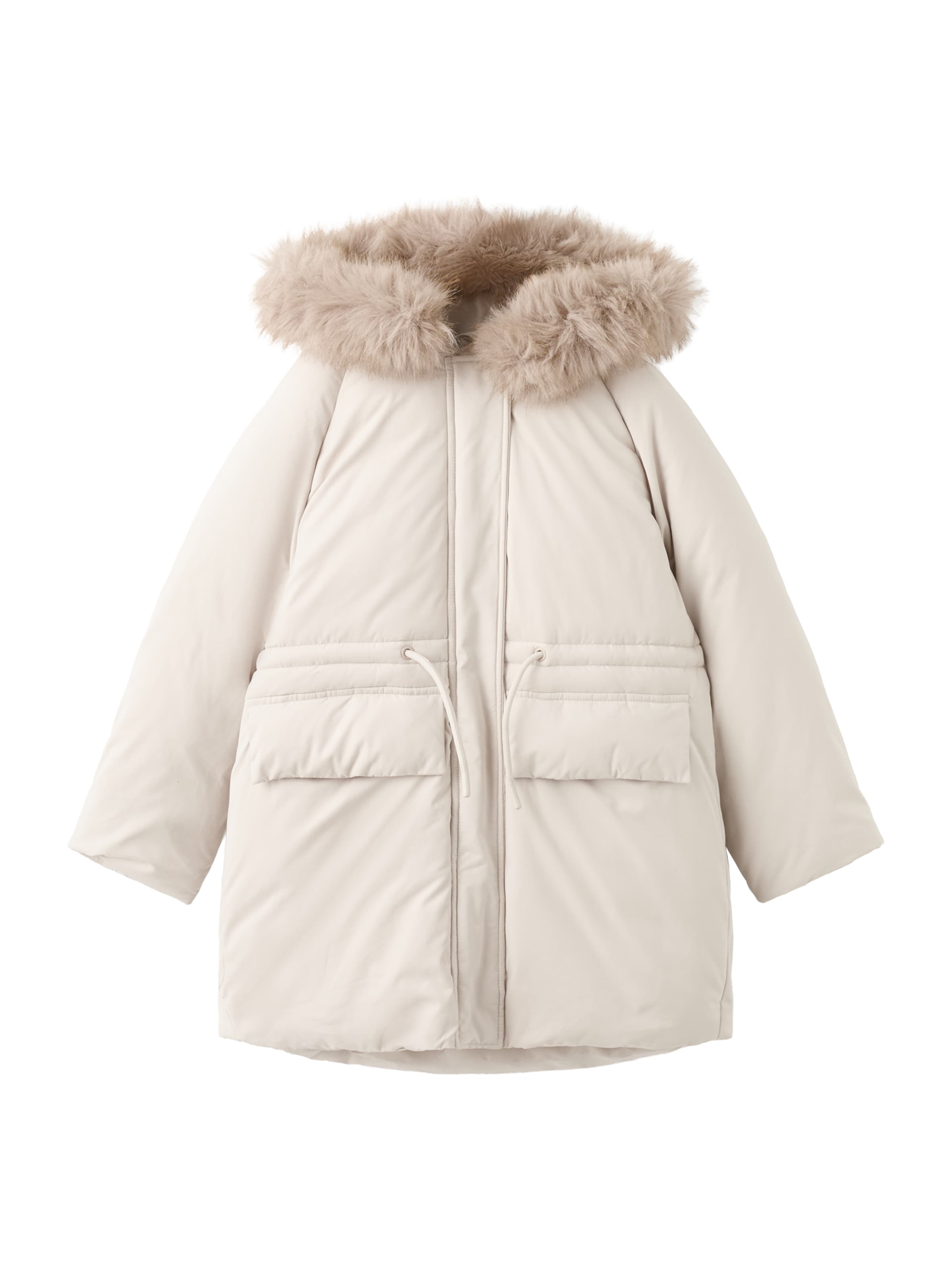 MANGO KIDS Kabát 'Vega' - Béžová: predná strana