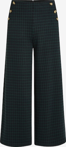 Wide Leg Pantalon 'Pia' King Louie en noir : devant