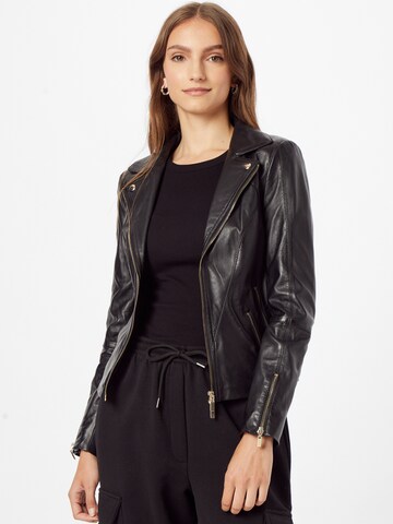 Studio AR Between-season jacket 'CHERRY' in Black: front