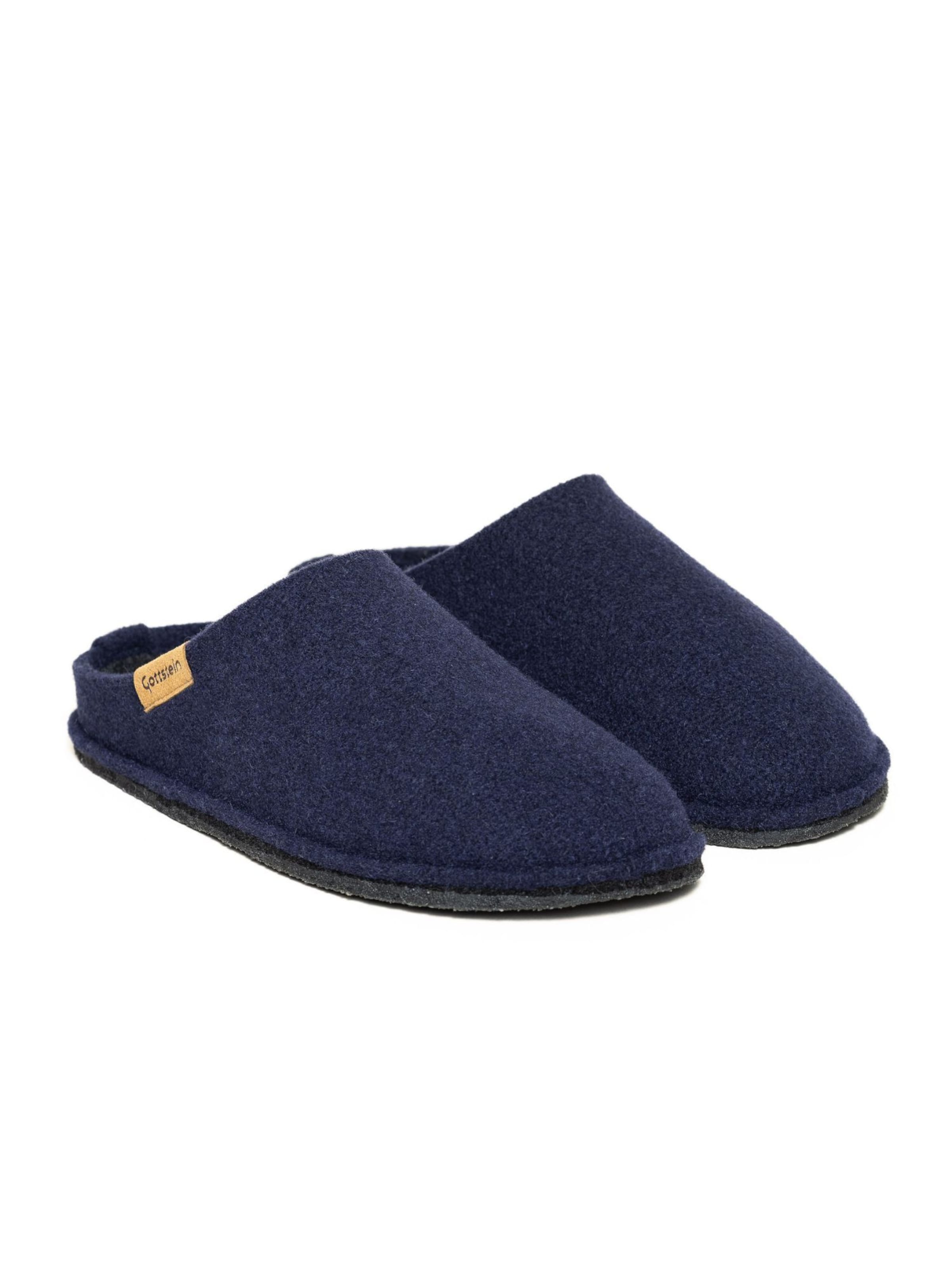 Gottstein Slippers 'Filzpantoffel Classic-CO' in Blue