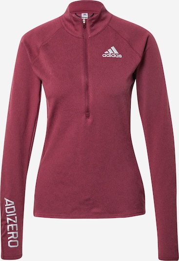 ADIDAS PERFORMANCE T-shirt fonctionnel 'ADIZERO' en rouge pastel / blanc, Vue avec produit