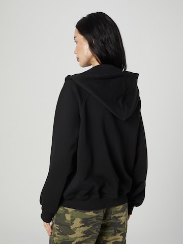 ABOUT YOU x Chiara Biasi Zip-Up Hoodie 'Ilse' in Black