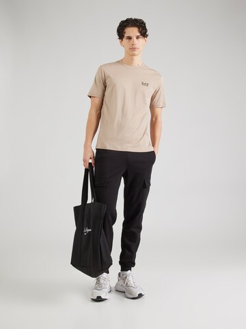 T-Shirt 'Core Identity' EA7 Emporio Armani en beige