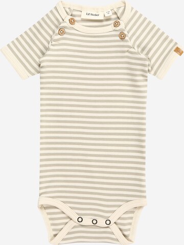 Barboteuse / body 'GEO' Lil ' Atelier Kids en beige : devant