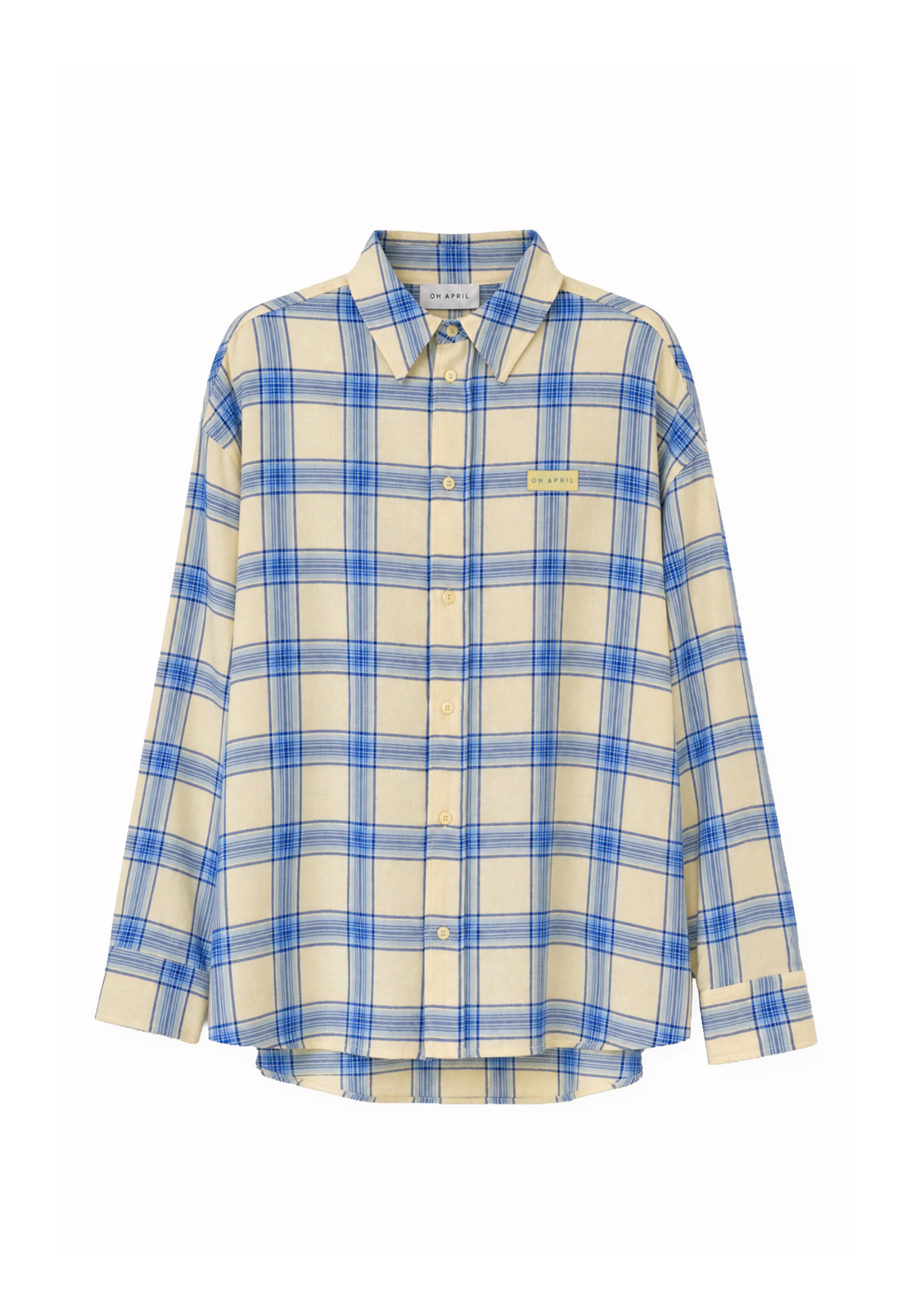 OH APRIL Blouse 'Vivian' in Geel: voorkant