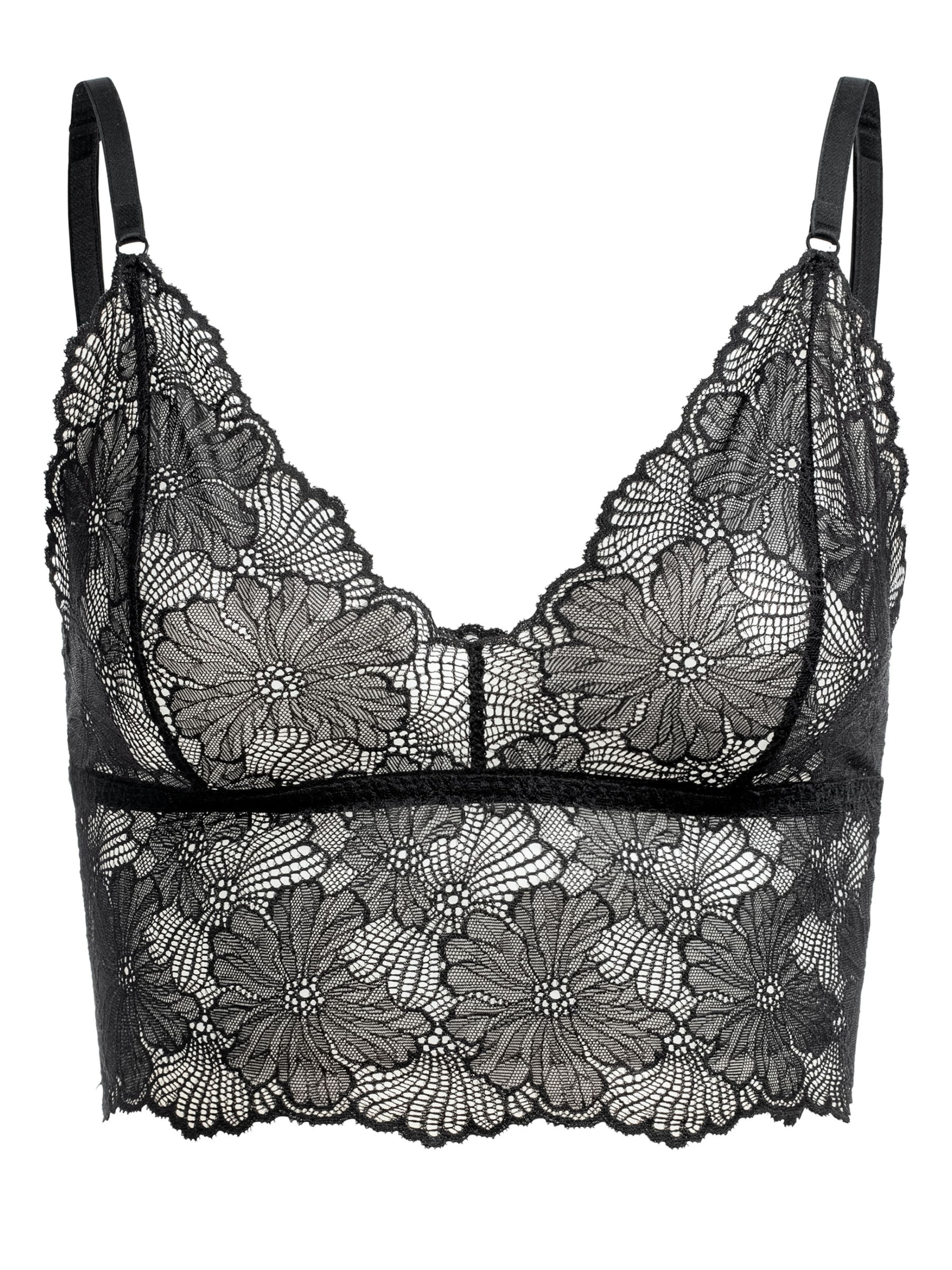 Bustier Soutien-gorge Erlich Textil en noir : devant